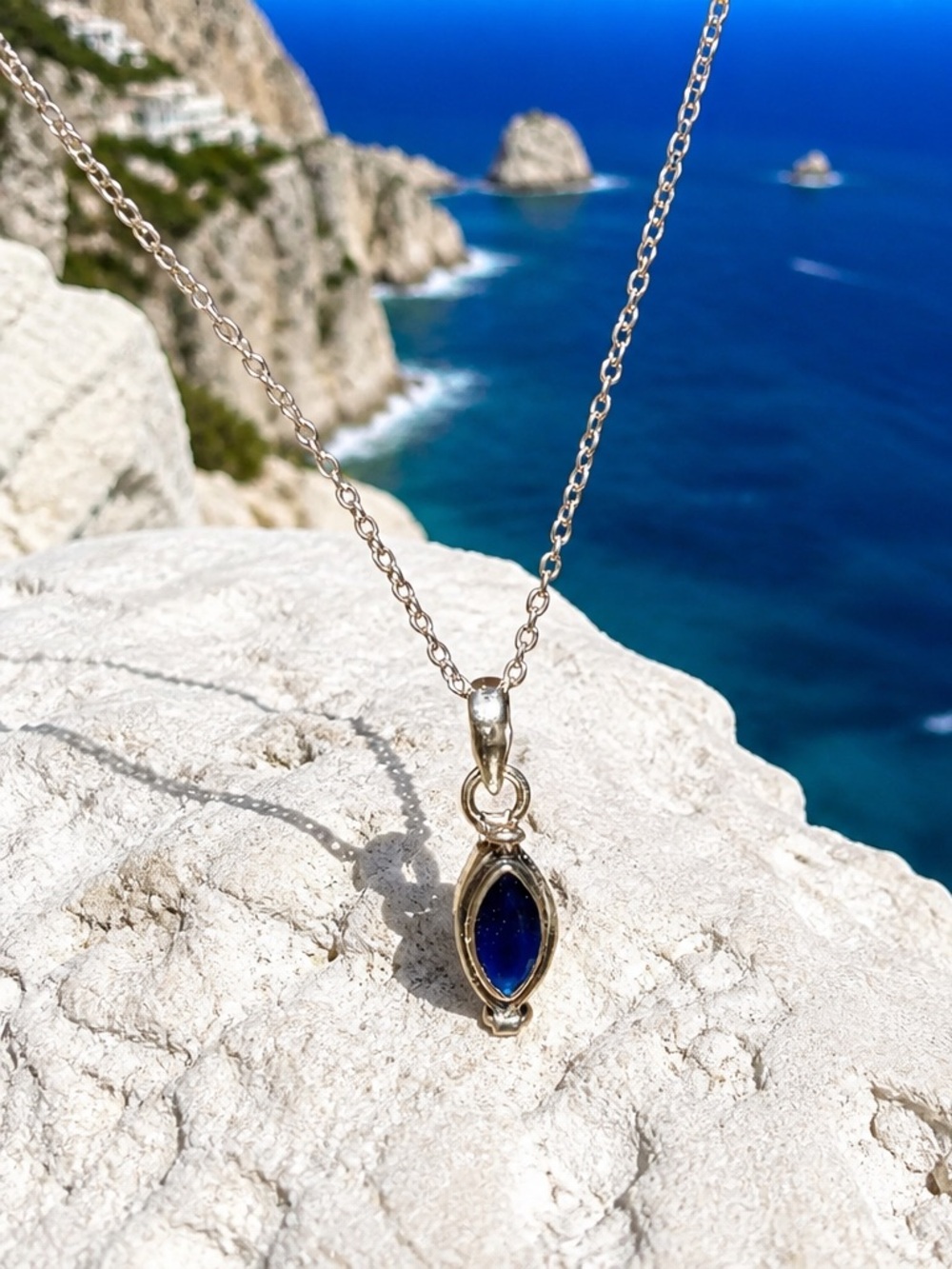 NEW! Sapphire Poison Pendant Necklace